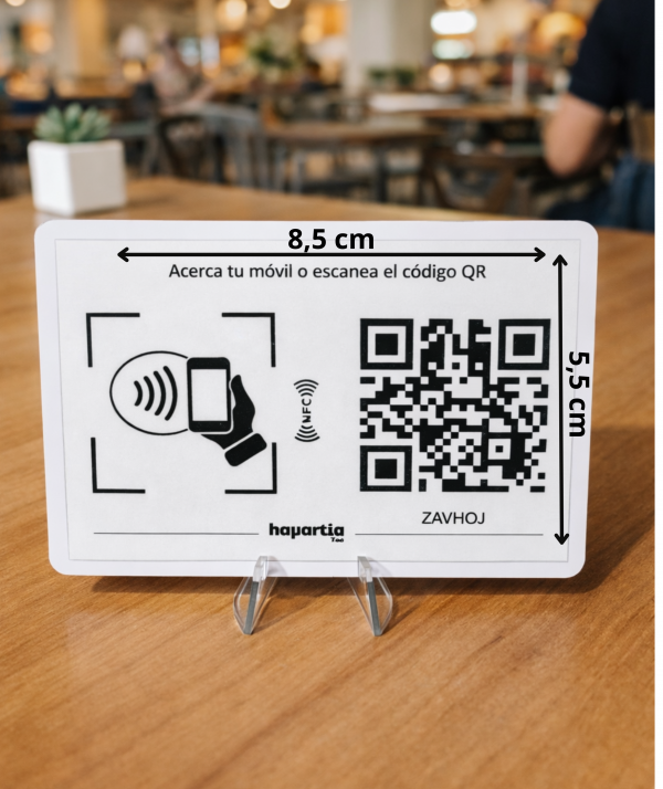 Tarjeta Física NFC de PVC Configurada