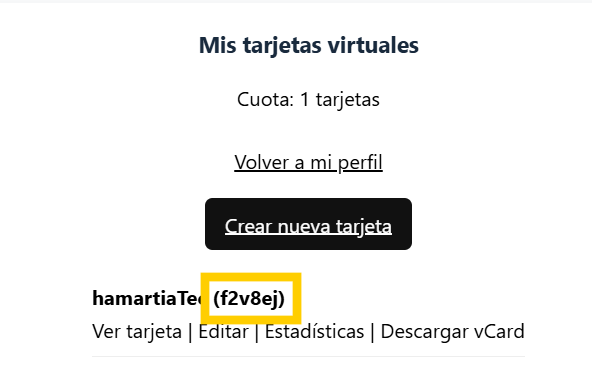 Tarjeta Física NFC de PVC Configurada